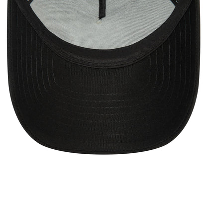 This is a New York Yankees Monochrome Black 9FORTY E-Frame Adjustable Cap 5