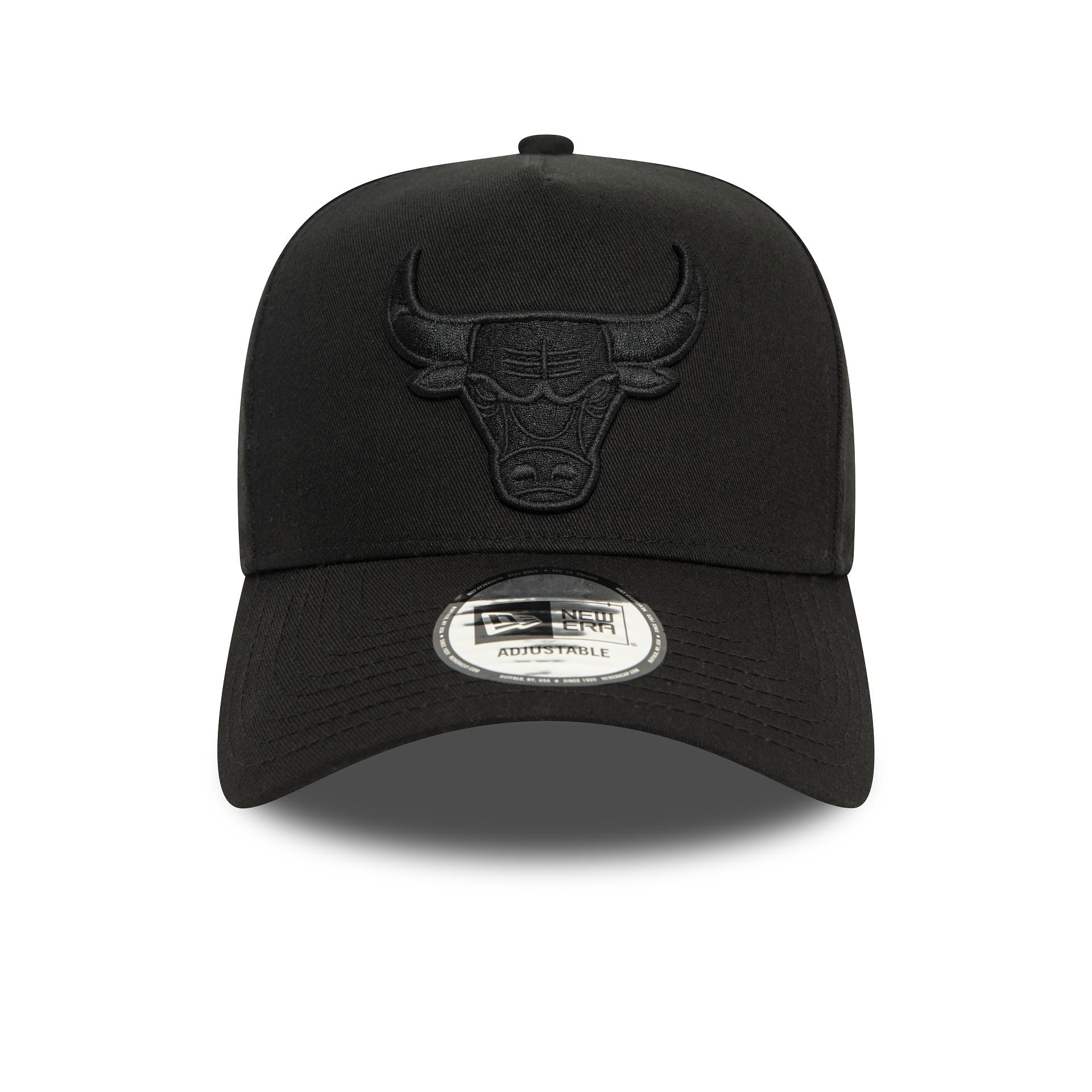 This is a Chicago Bulls Monochrome Black 9FORTY E-Frame Adjustable Cap 2