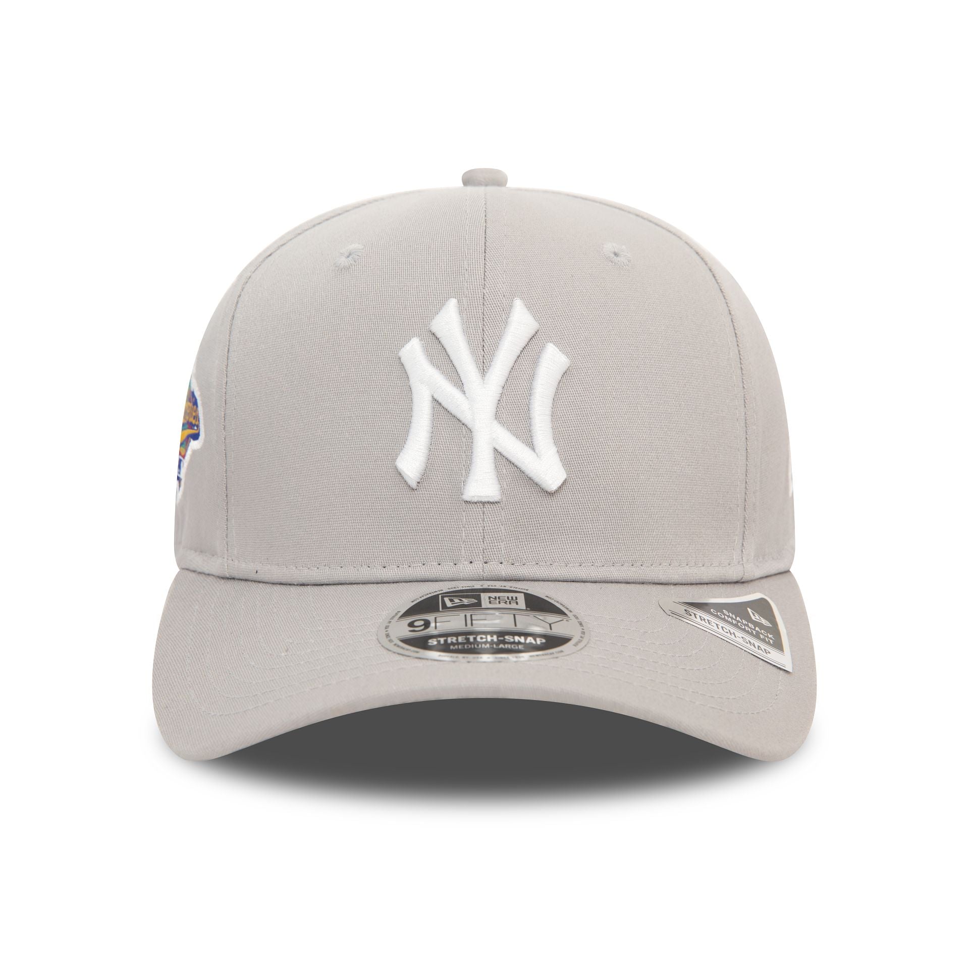 This is a New York Yankees World Series Grey 9FIFTY Stretch Snap Cap 2