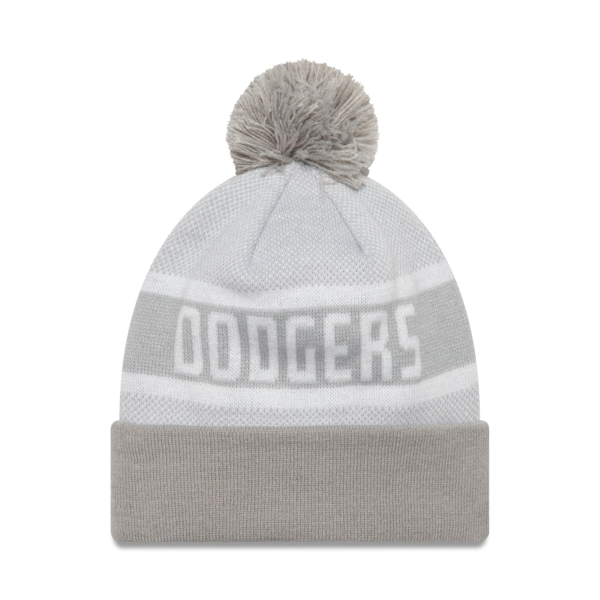 This is a LA Dodgers Grey Jake Knit Beanie Hat 3