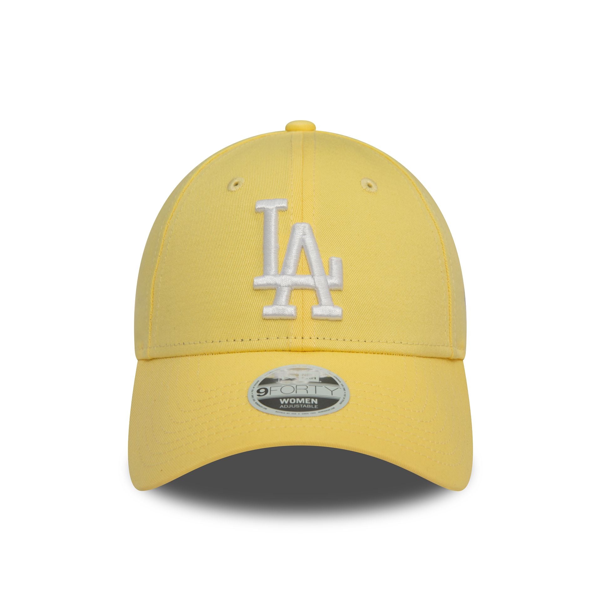 This is a LA Dodgers Womens League Essential Pastel Yellow 9FORTY Adjustable Cap 2