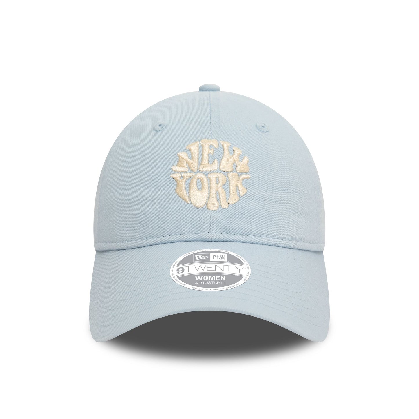 This is a New Era Womens Washed Pastel Blue 9TWENTY Adjustable Cap 2