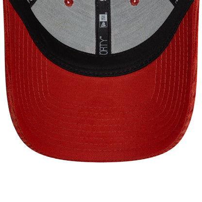 This is a LA Dodgers Womens Cord Red 9FORTY Adjustable Cap 5