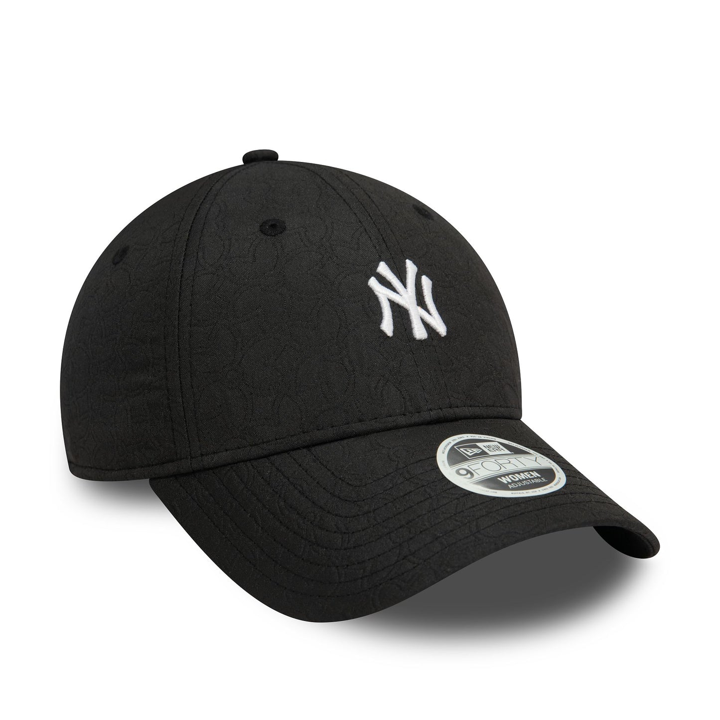 This is a New York Yankees Womens Jacquard Black 9FORTY Adjustable Cap 4