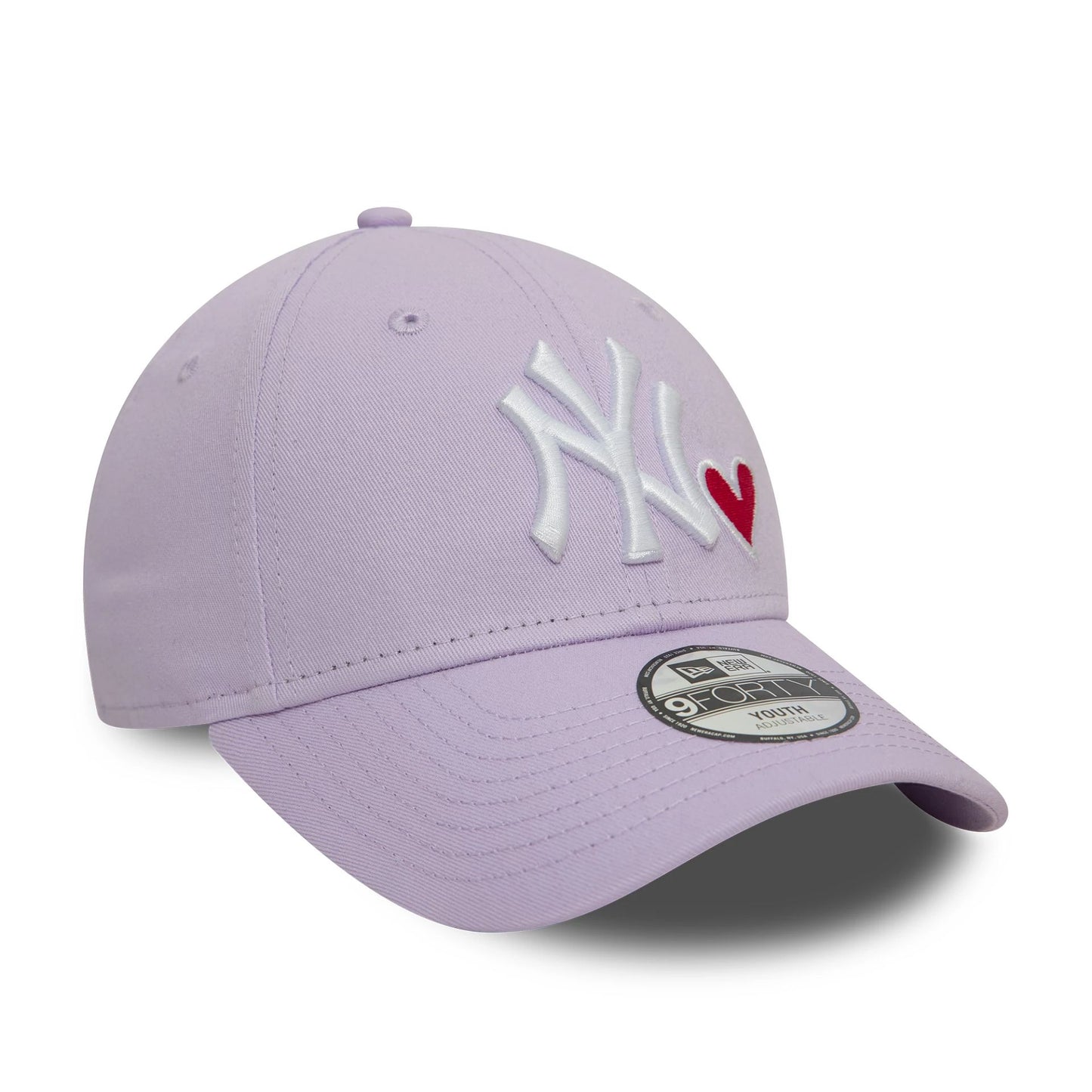 This is a New York Yankees Youth Icon Pastel Purple 9FORTY Adjustable Cap 3