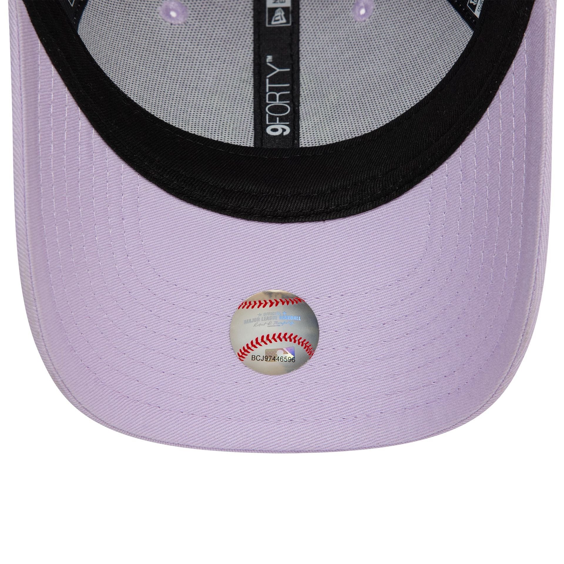 This is a New York Yankees Youth Icon Pastel Purple 9FORTY Adjustable Cap 5