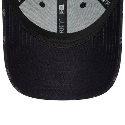 This is a New Era Youth Mono Navy 9FORTY Adjustable Cap 3