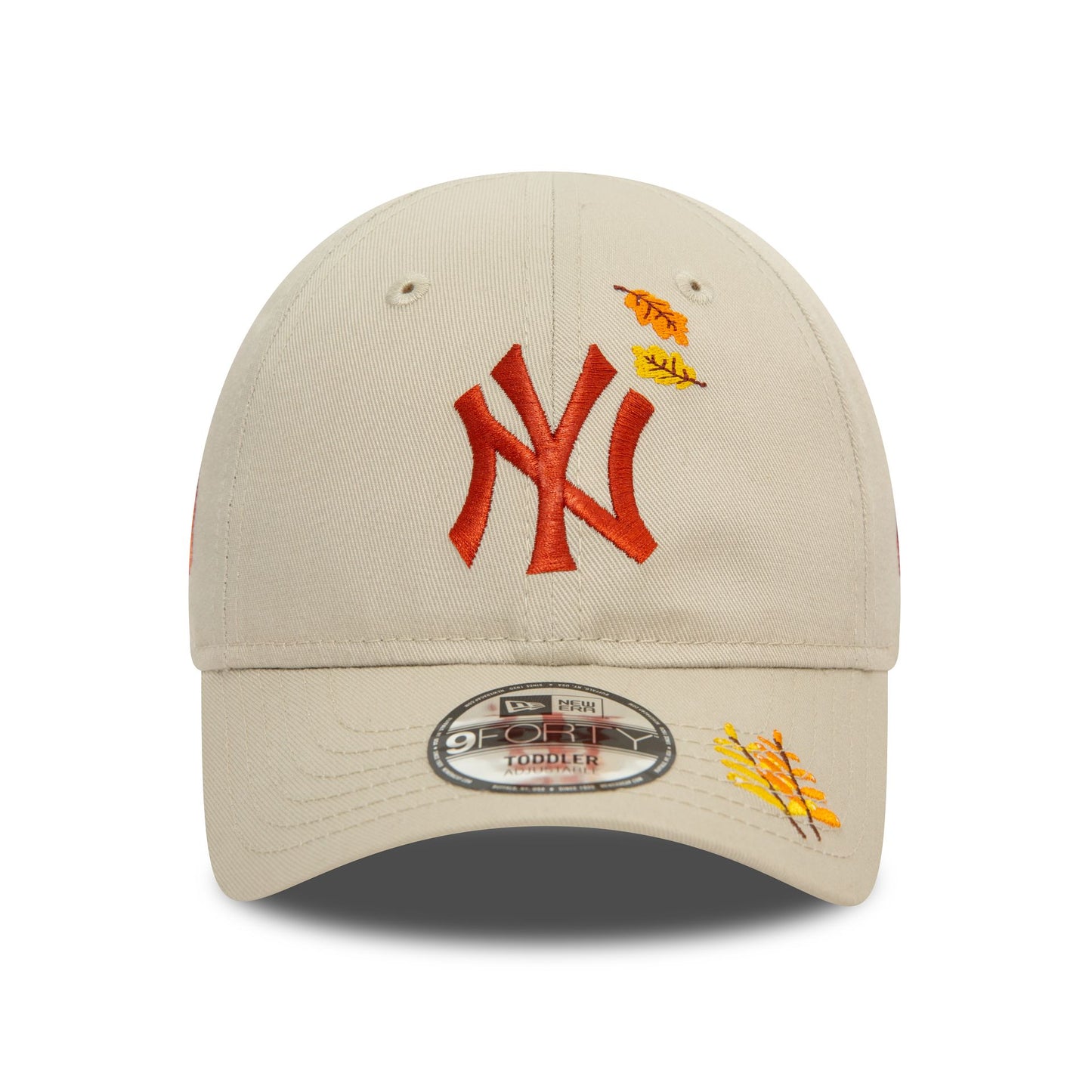 This is a New York Yankees Toddler Icon Light Beige 9FORTY Adjustable Cap 2