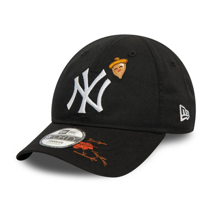 This is a New York Yankees Toddler Icon Black 9FORTY Adjustable Cap 1