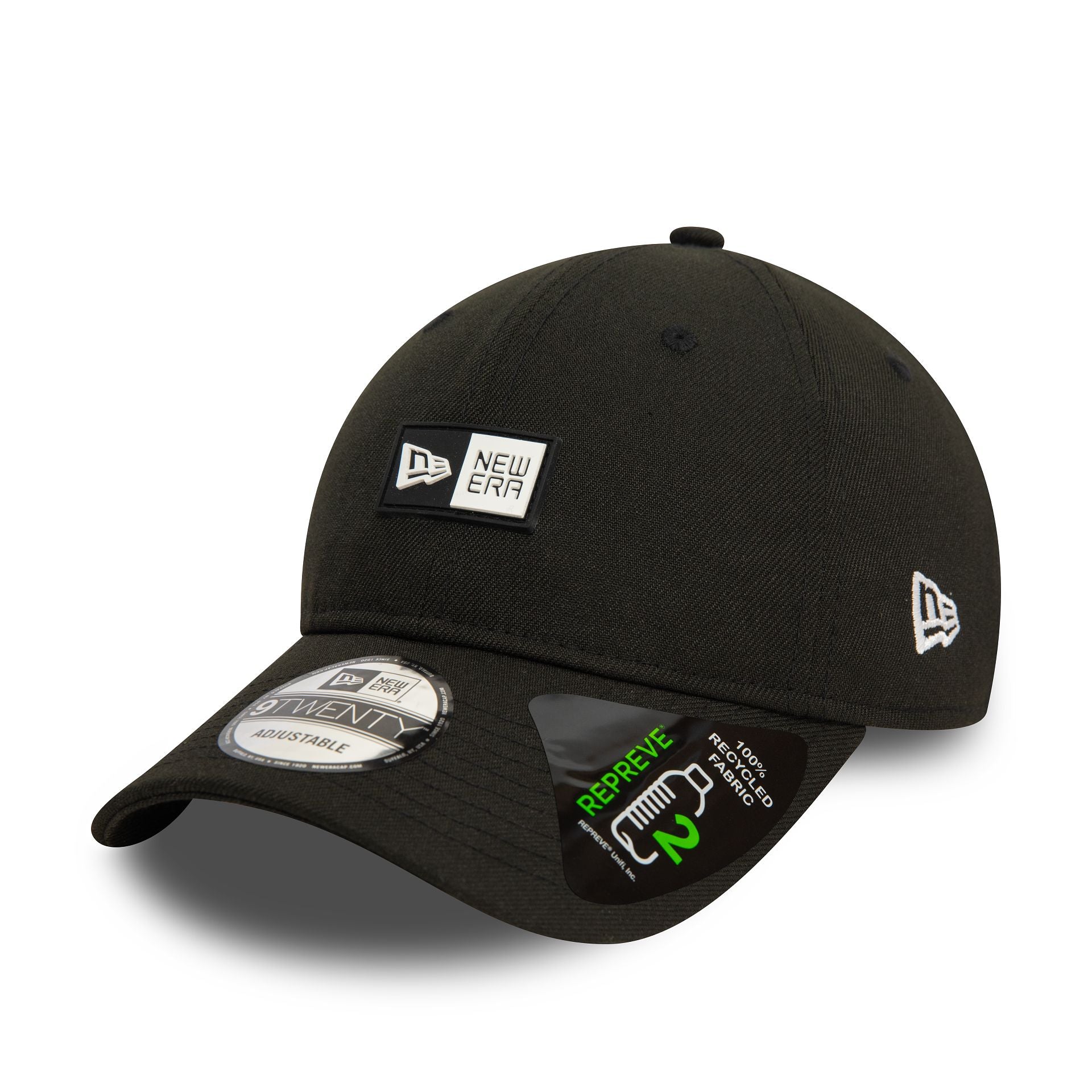 This is a New Era Repreve Black 9TWENTY Adjustable Cap 1