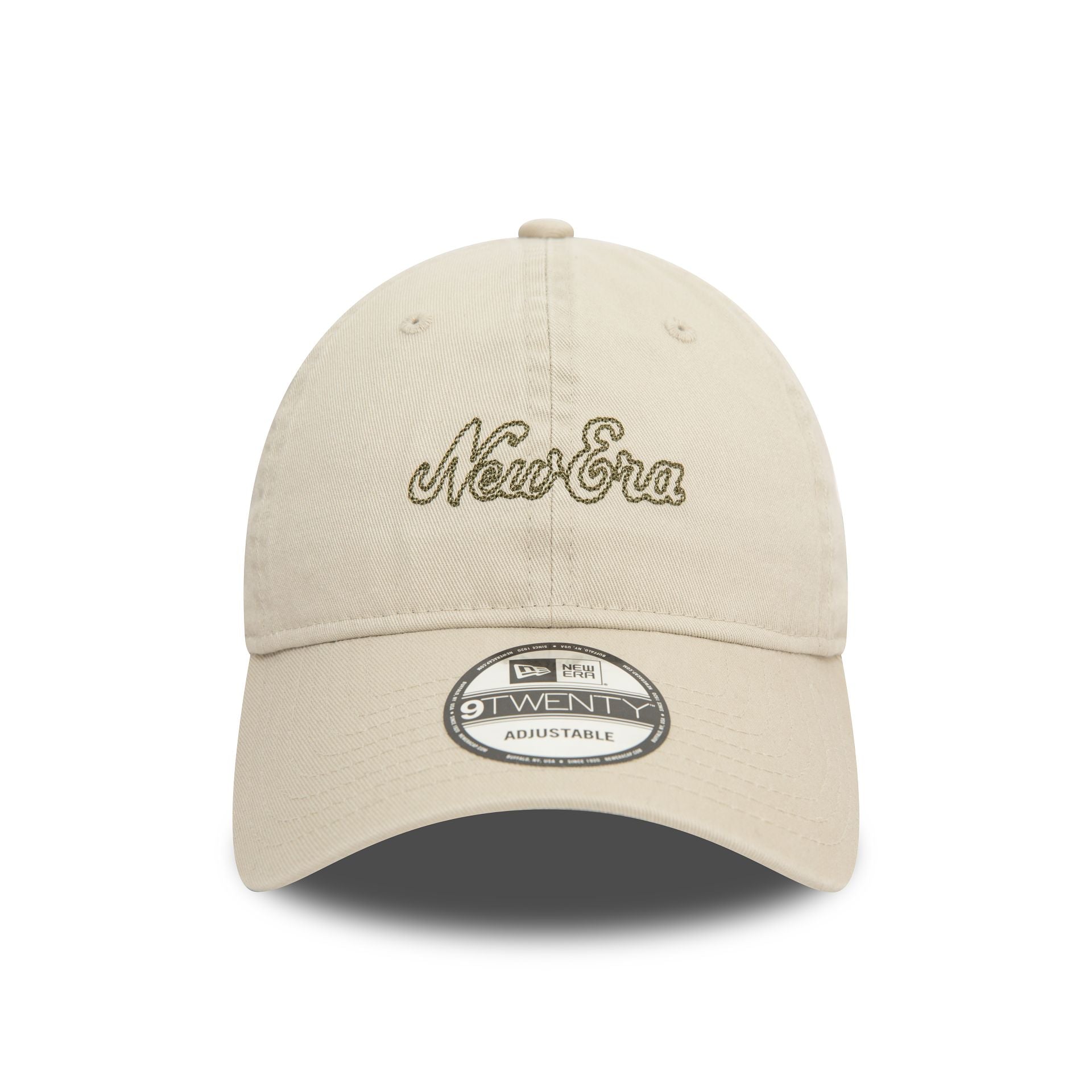 This is a New Era Heritage Script Stone 9TWENTY Adjustable Cap 3