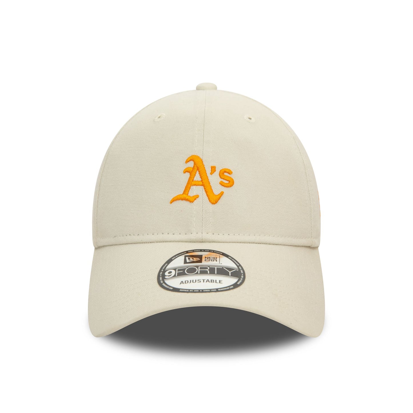 This is a Oakland Athletics Washed Open White 9FORTY Adjustable Cap 2