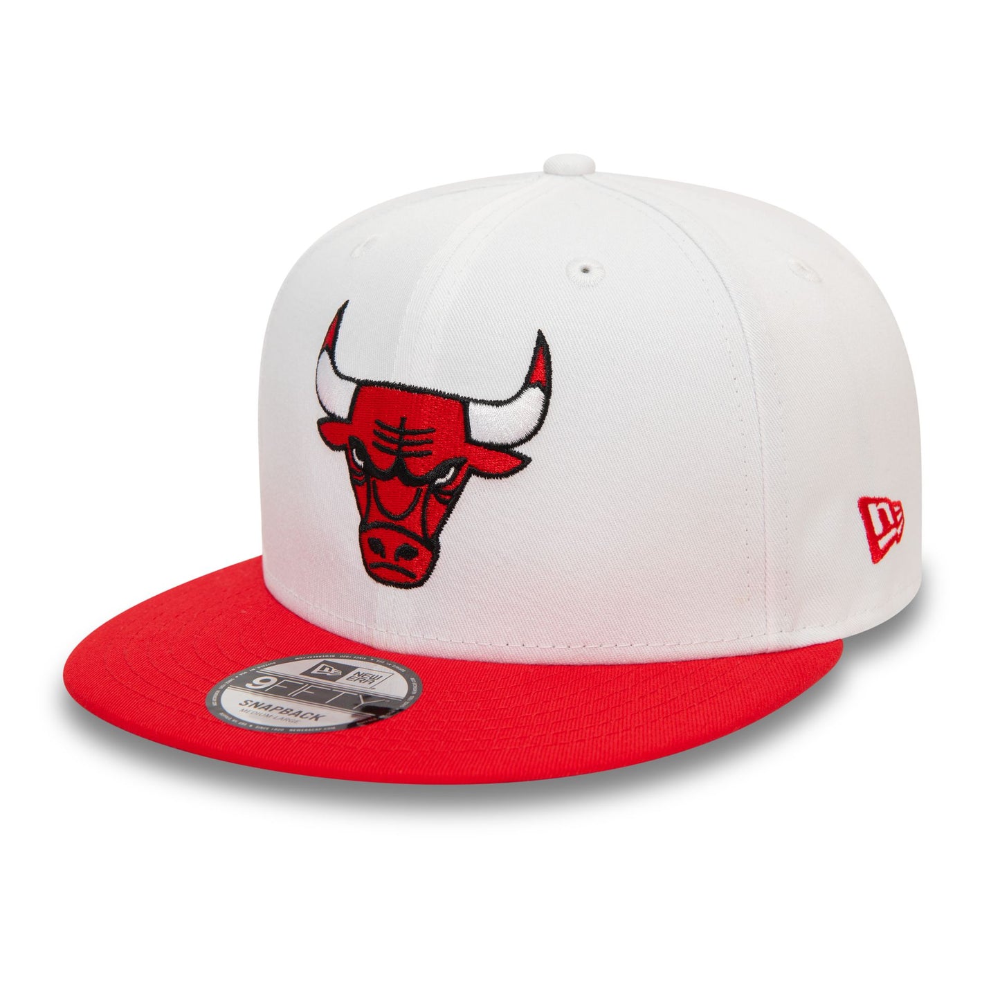 This is a Chicago Bulls White Crown Patch Red 9FIFTY Snapback Cap 1