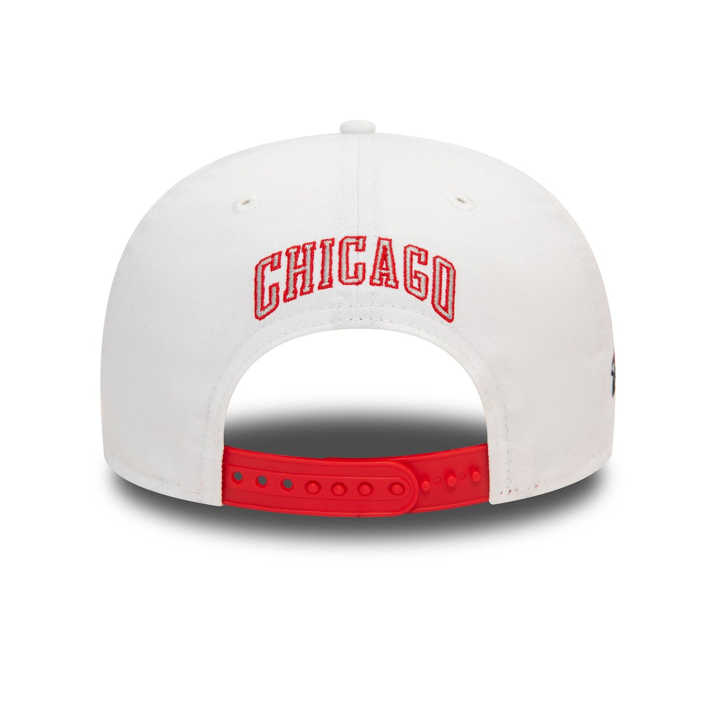 This is a Chicago Bulls White Crown Patch Red 9FIFTY Snapback Cap 4