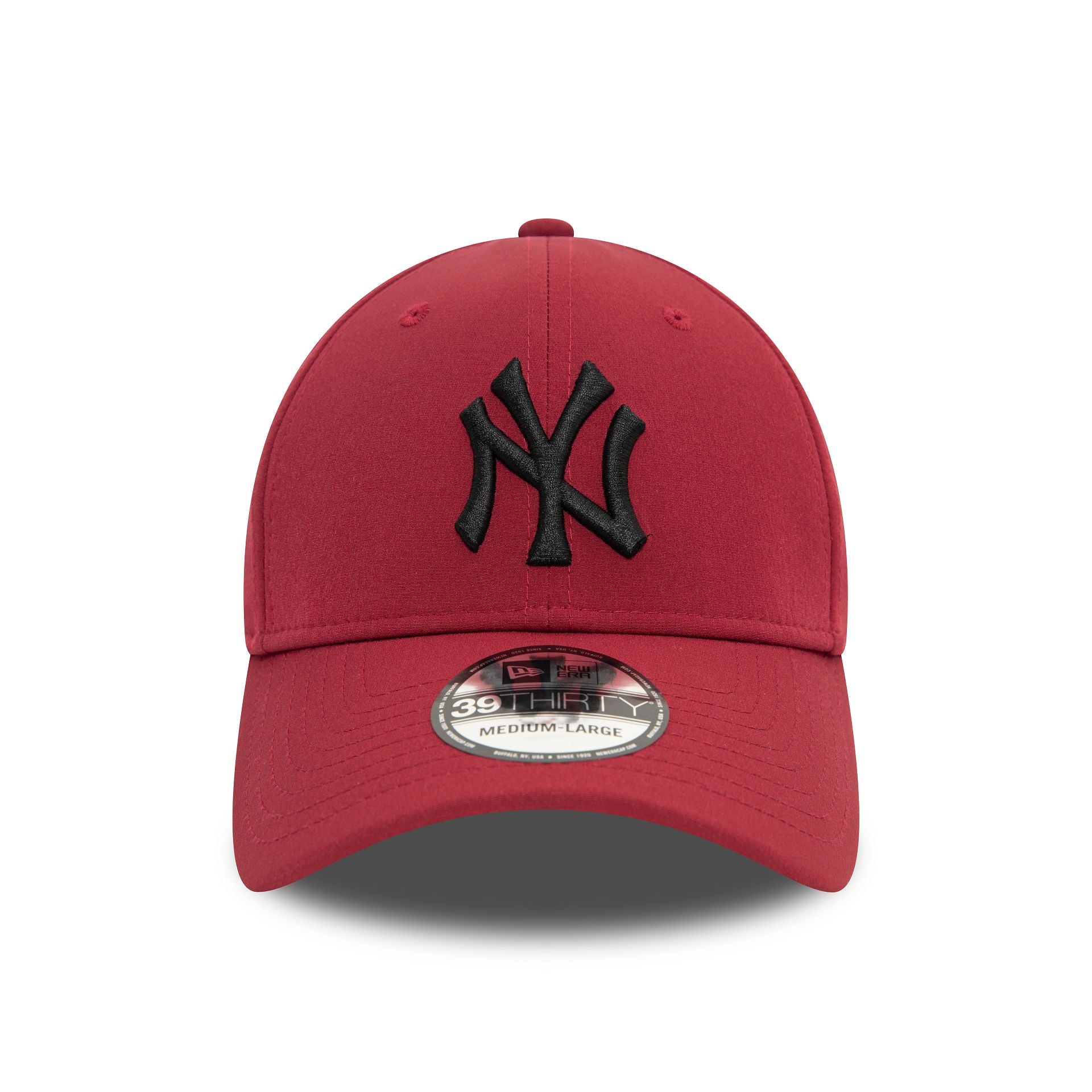 This is a New York Yankees Stretch Nylon Red 39THIRTY Stretch Fit Cap 2