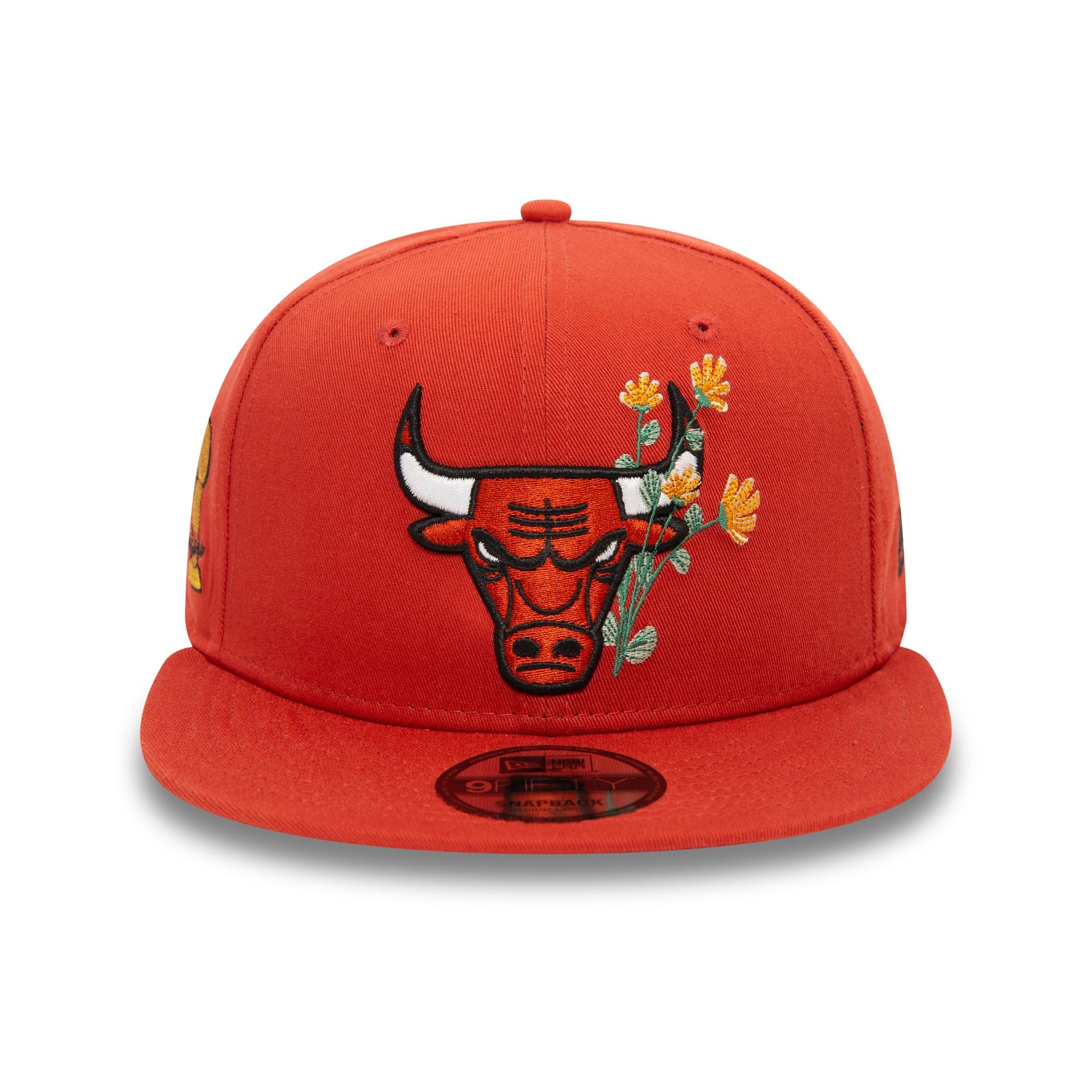 This is a Chicago Bulls Seasonal Flower Copper 9FIFTY Snapback Cap 2