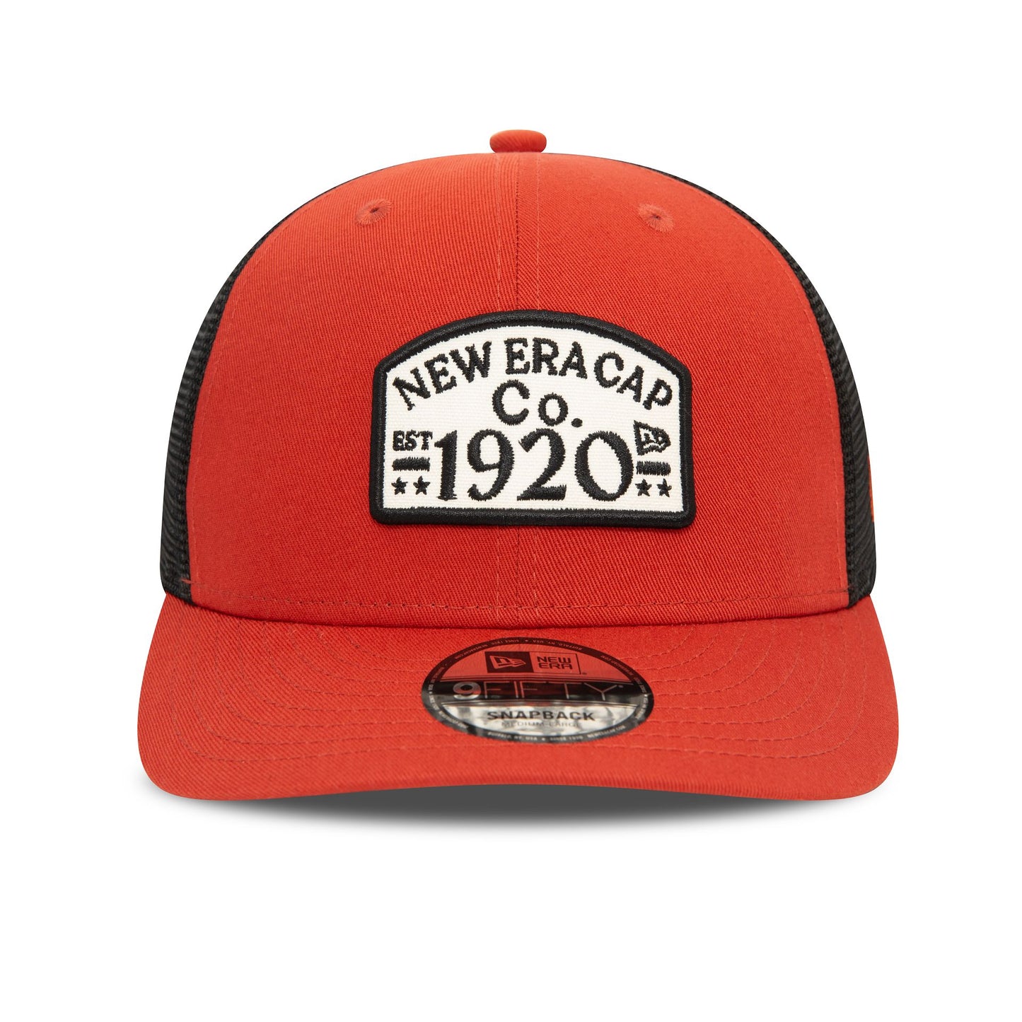 This is a New Era Patch Copper 9FIFTY Snapback Trucker Cap 2