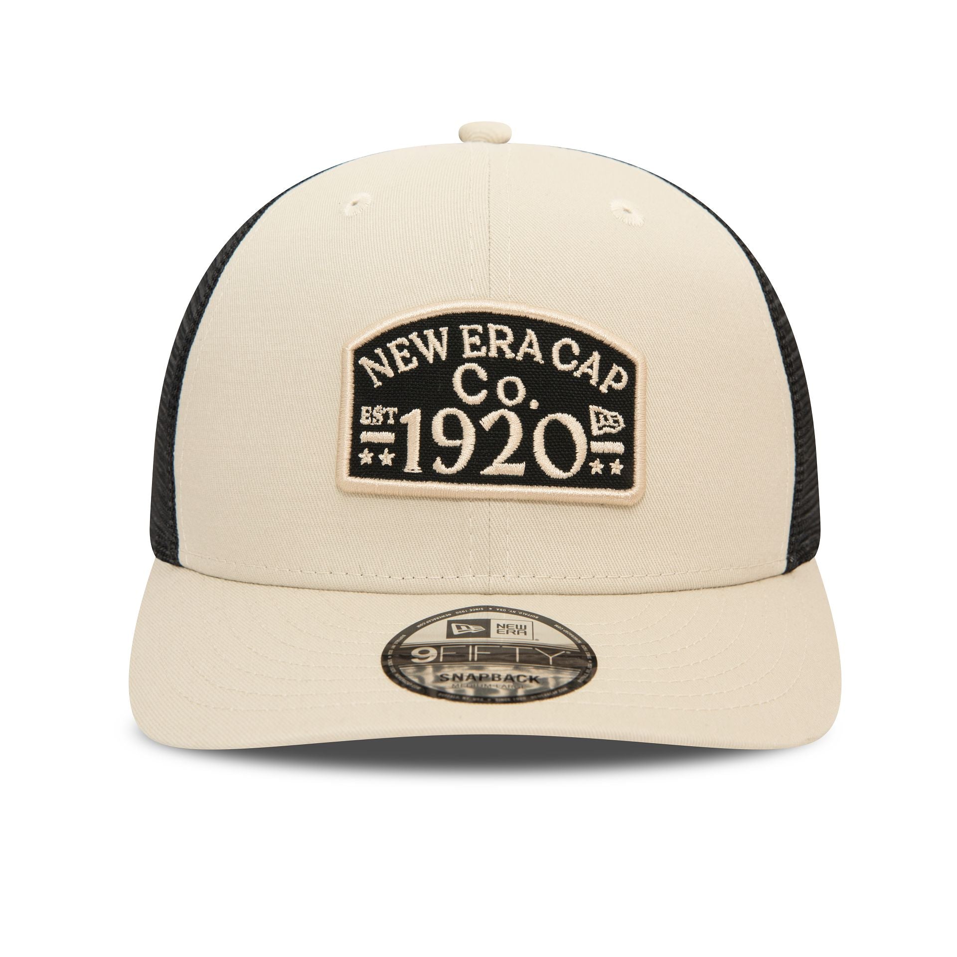 This is a New Era Patch Stone 9FIFTY Snapback Trucker Cap 2