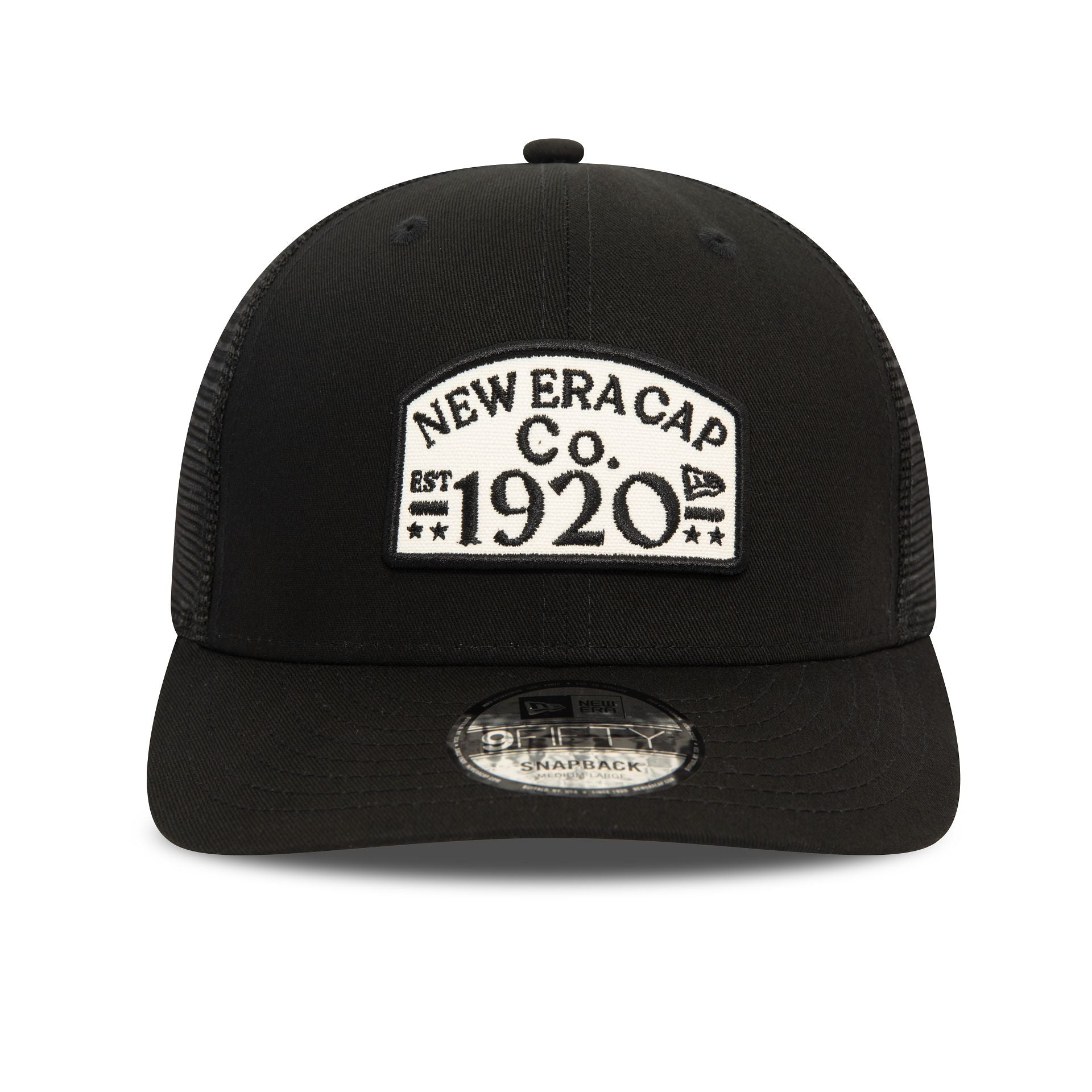 This is a New Era Patch Black 9FIFTY Snapback Trucker Cap 2