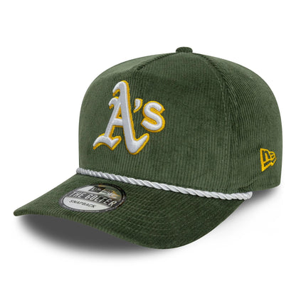 This is a Oakland Athletics Cord Dark Green Golfer Adjustable Cap 1