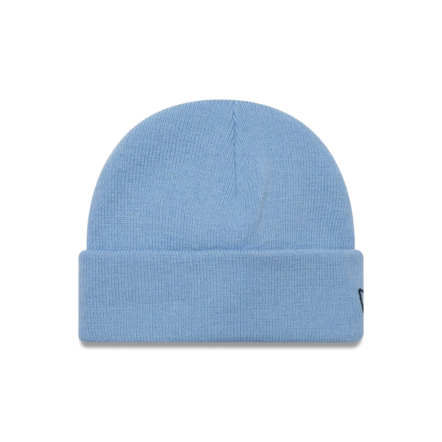 This is a New Era Pastel Blue Short Cuff Knit Beanie Hat 1