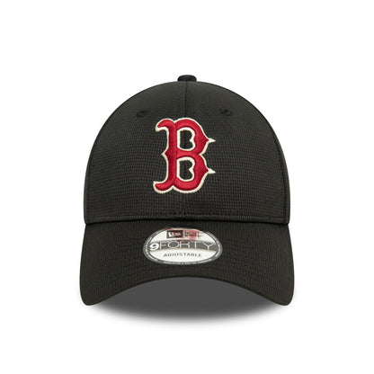 This is a Boston Red Sox Pivot Knit Black 9FORTY Adjustable Cap 2