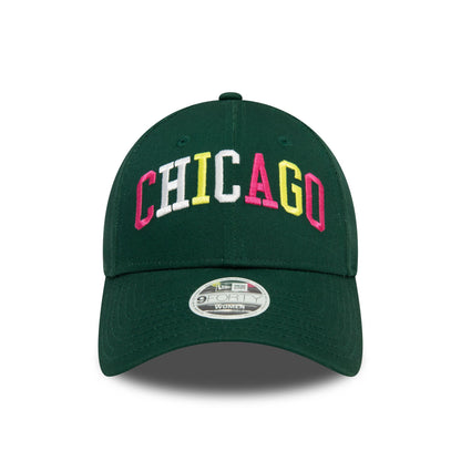 This is a New Era Womens Dark Green 9FORTY Adjustable Cap 2