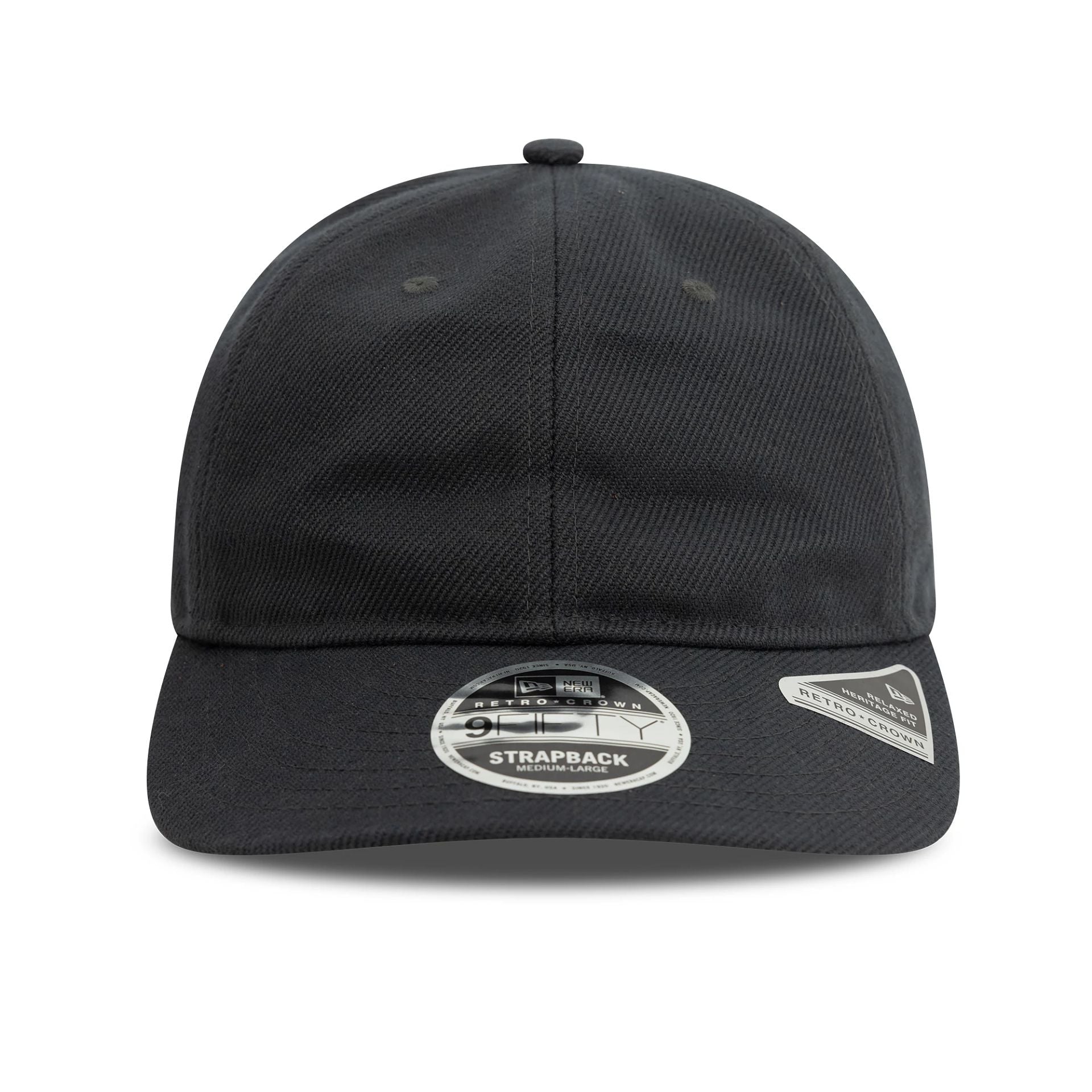 This is a New Era Heavy Twill Dark Grey 9FIFTY Retro Crown Cap 3