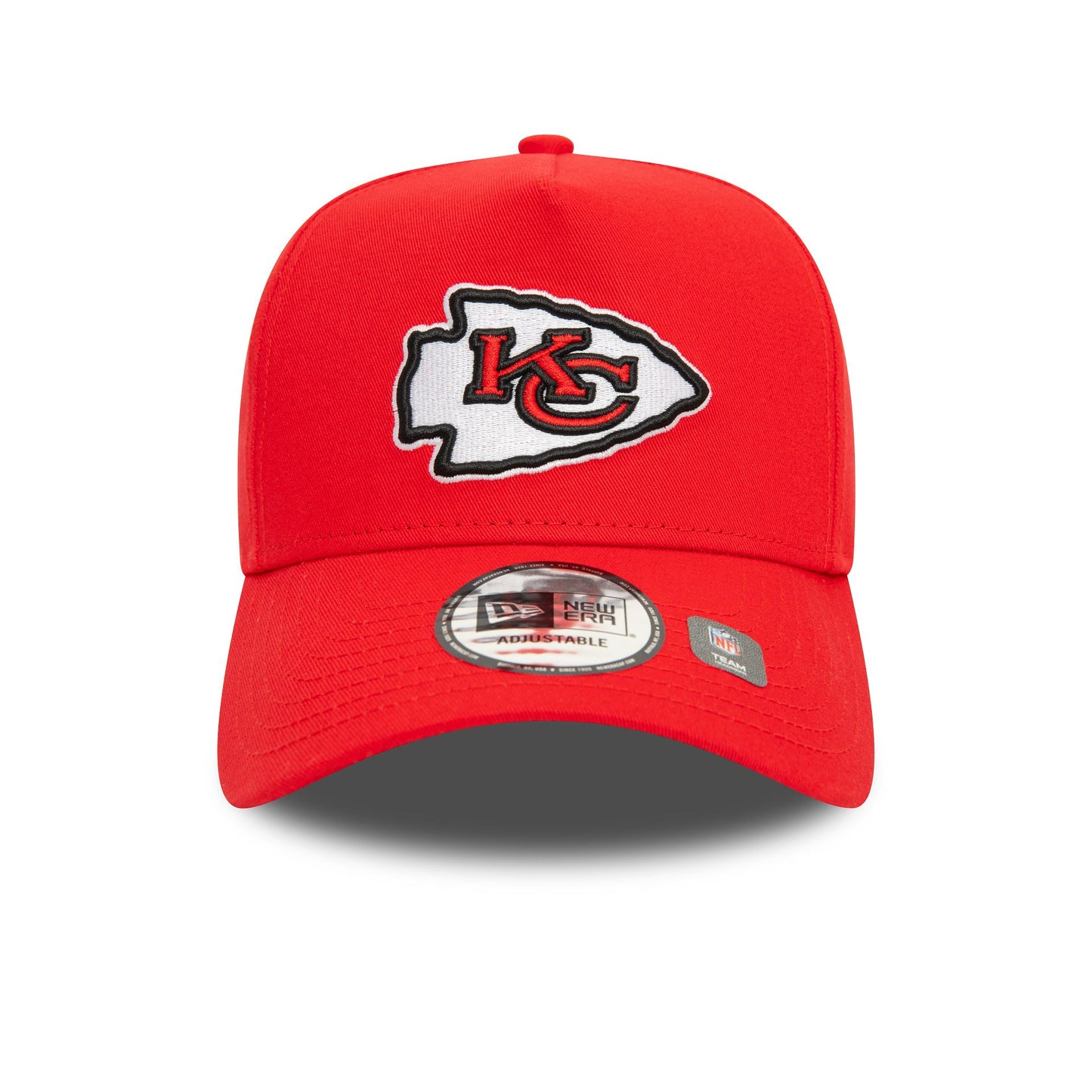 This is a Kansas City Chiefs NFL Official Team Colours Red 9FORTY E-Frame Adjustable Cap 3