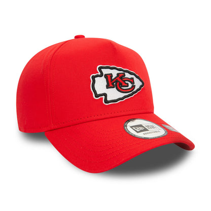 This is a Kansas City Chiefs NFL Official Team Colours Red 9FORTY E-Frame Adjustable Cap 4