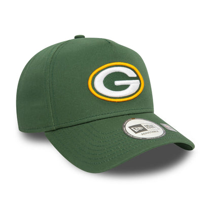 This is a Green Bay Packers NFL Official Team Colours Dark Green 9FORTY E-Frame Adjustable Cap 4