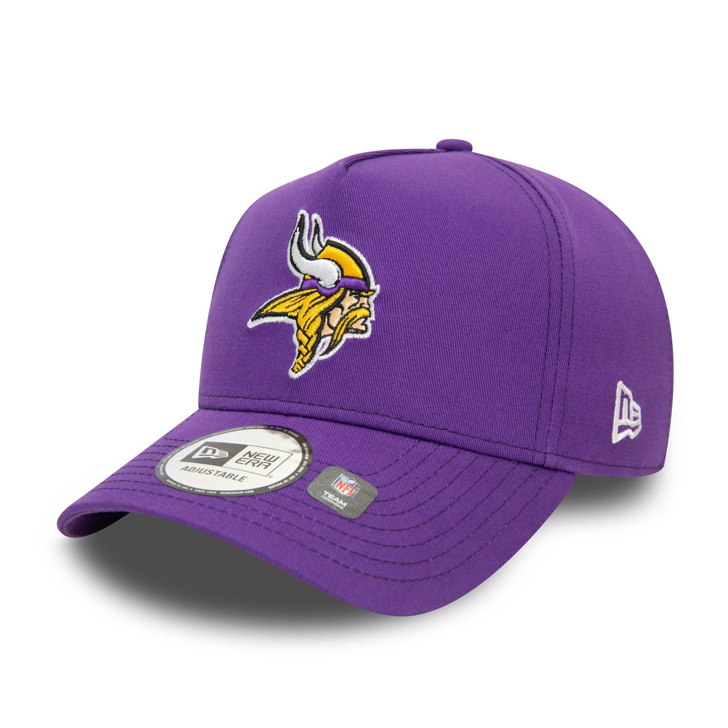 This is a Minnesota Vikings NFL Official Team Colours Purple 9FORTY E-Frame Adjustable Cap 1