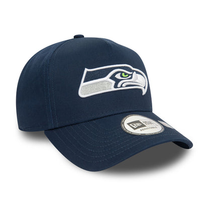 This is a Seattle Seahawks NFL Official Team Colours Dark Blue 9FORTY E-Frame Adjustable Cap 4