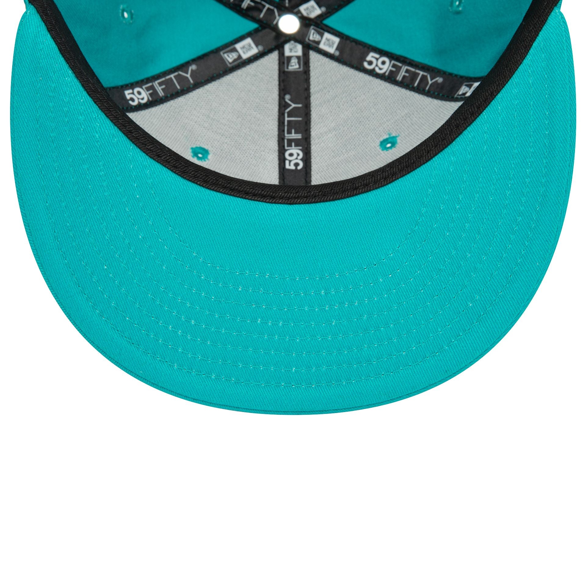 This is a Miami Dolphins NFL Official Team Colours Turquoise 59FIFTY Fitted Cap 3