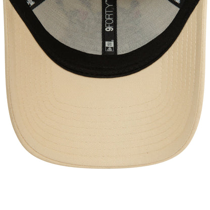 This is a LA Lakers Flower Icon Light Beige 9FORTY Adjustable Cap 6