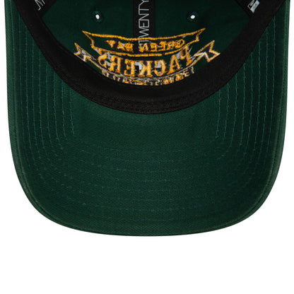 This is a Green Bay Packers Retro NFL Dark Green 9TWENTY Adjustable Cap 5