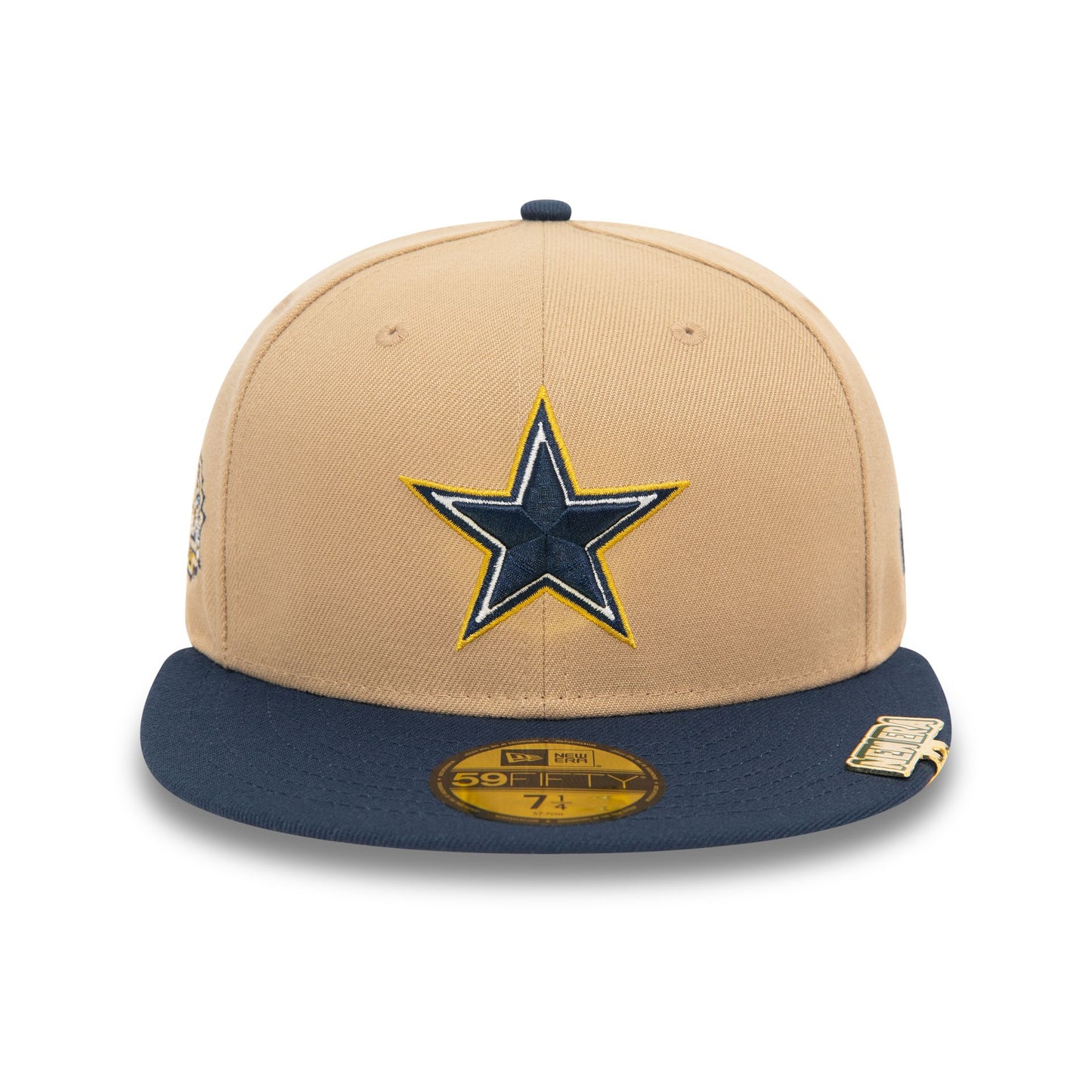 This is a Dallas Cowboys NFL Pin Pack Light Beige 59FIFTY Fitted Cap 2