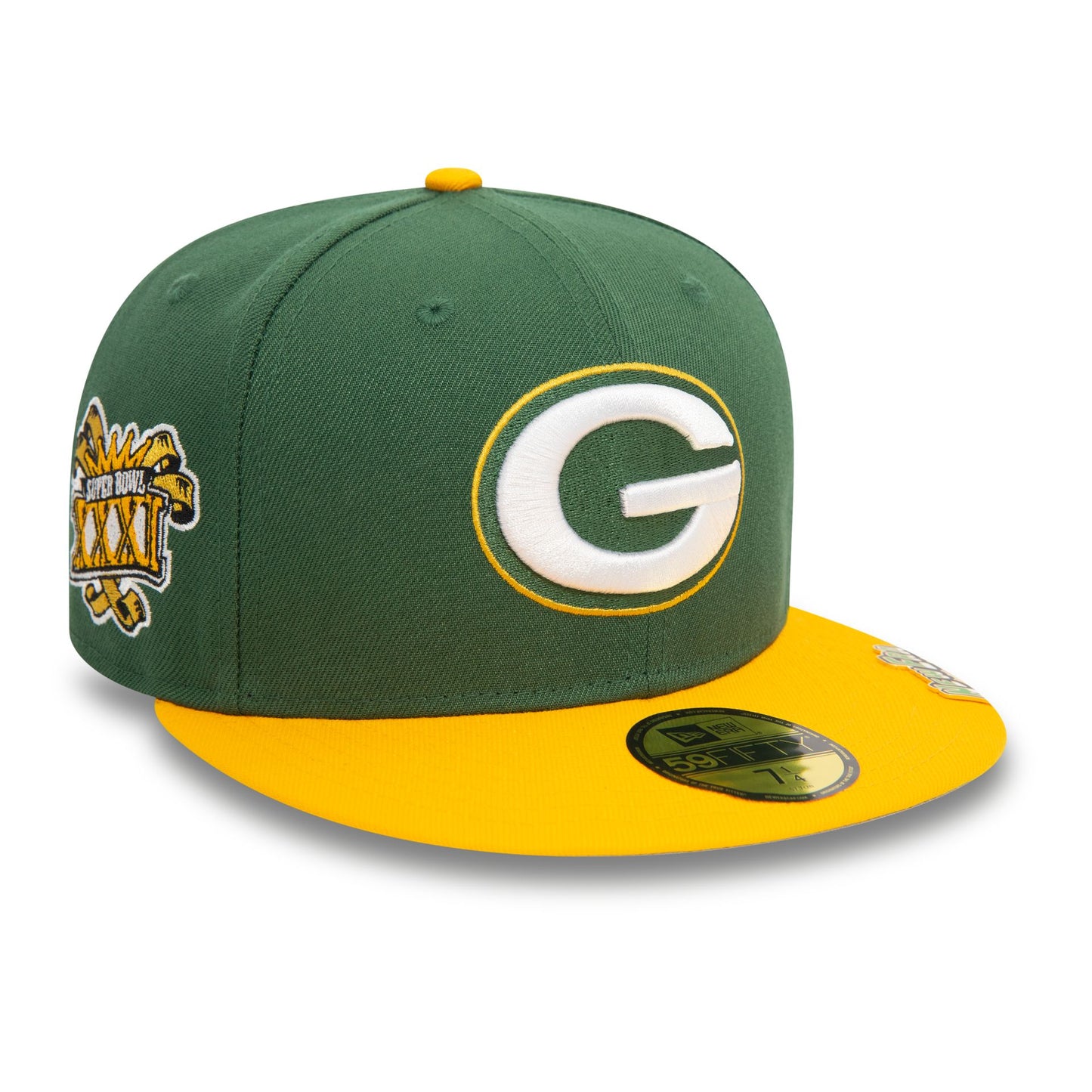 This is a Green Bay Packers NFL Pin Pack Dark Green 59FIFTY Fitted Cap 6