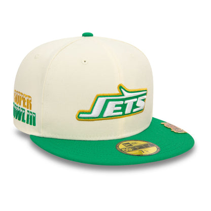 This is a New York Jets NFL Pin Pack White 59FIFTY Fitted Cap 4