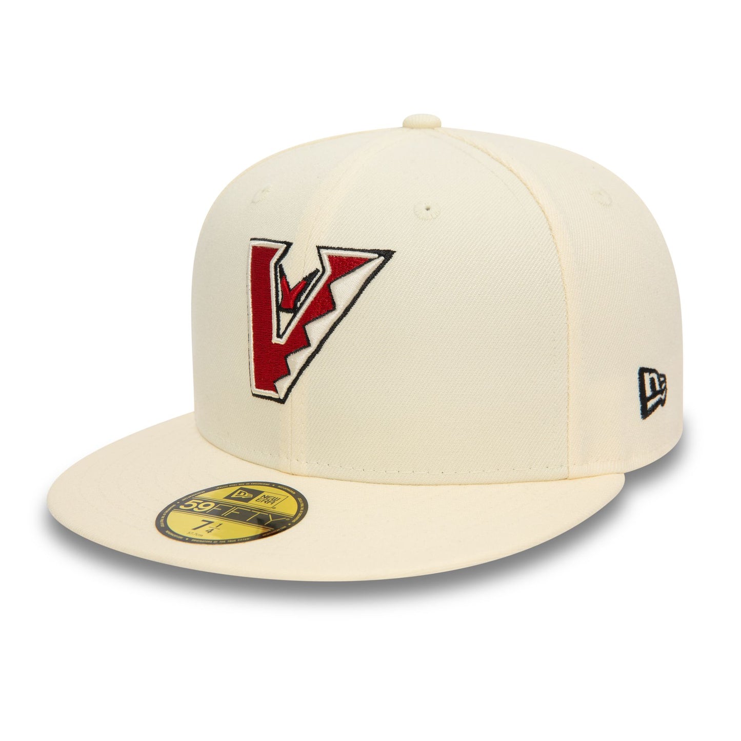 This is a Arizona Diamondbacks Upside Down White 59FIFTY Fitted Cap 1