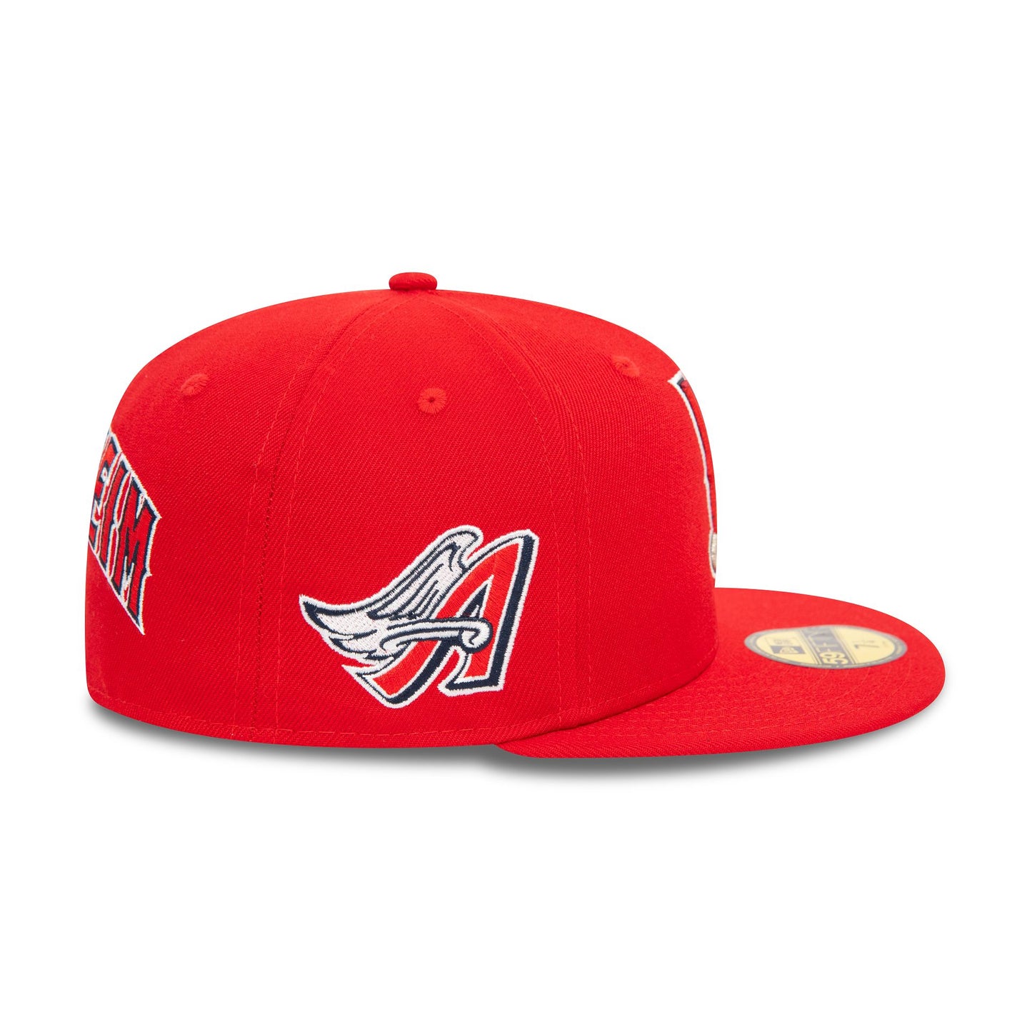 This is a LA Angels Upside Down Red 59FIFTY Fitted Cap 6