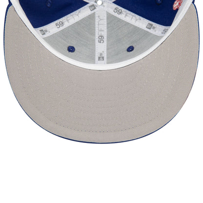 This is a LA Dodgers Upside Down Dark Blue 59FIFTY Fitted Cap 5