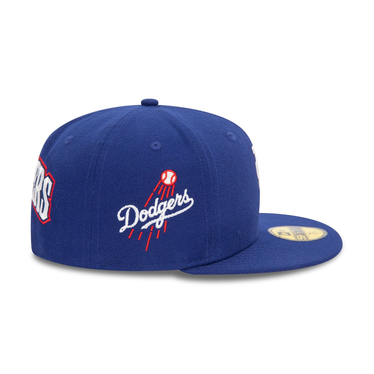 This is a LA Dodgers Upside Down Dark Blue 59FIFTY Fitted Cap 6