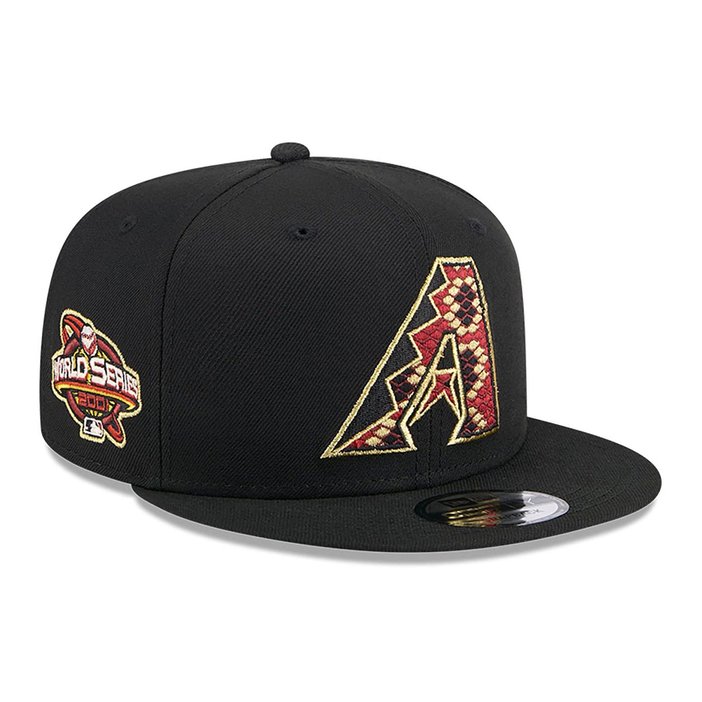 This is a Arizona Diamondbacks Animal Fill Black 9FIFTY Snapback Cap 1