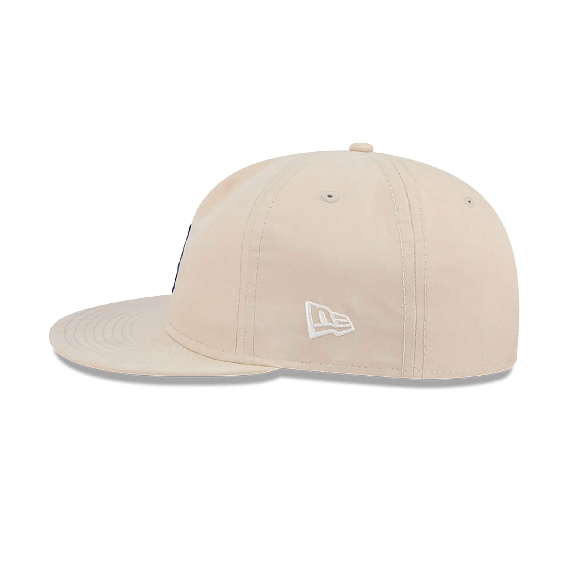 This is a LA Dodgers Brushed Nylon Light Beige Retro Crown 9FIFTY Strapback Cap 7