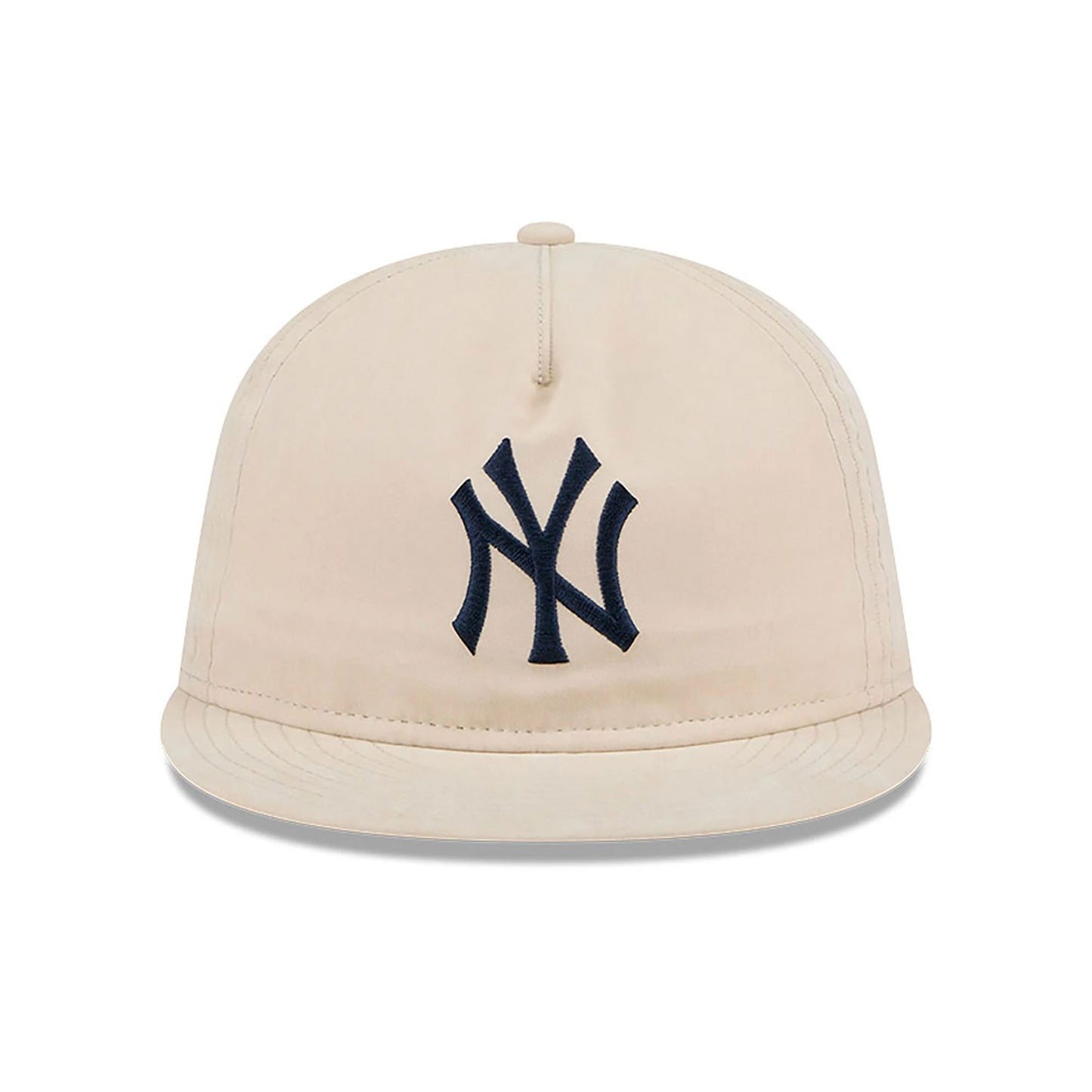 This is a New York Yankees Brushed Nylon Light Beige Retro Crown 9FIFTY Strapback Cap 4