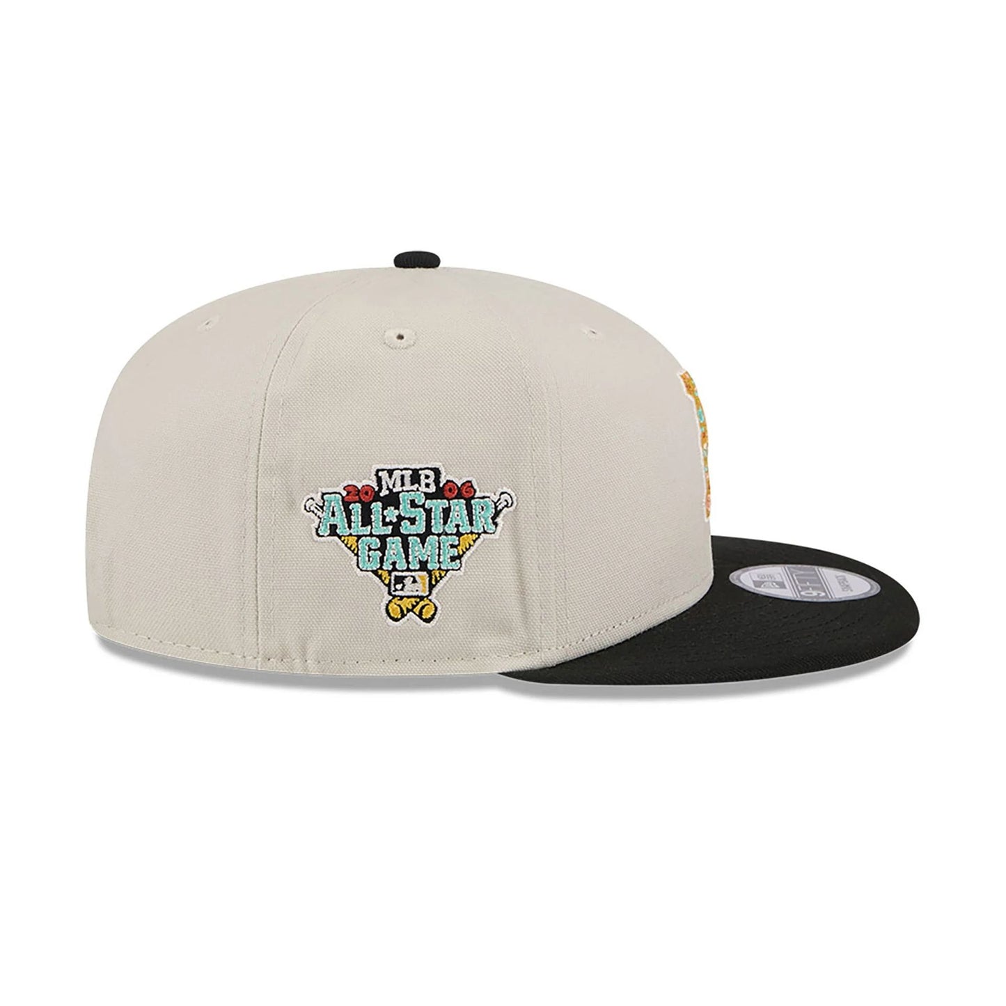 This is a Pittsburgh Pirates Floral Fill Light Beige 9FIFTY Snapback Cap 6