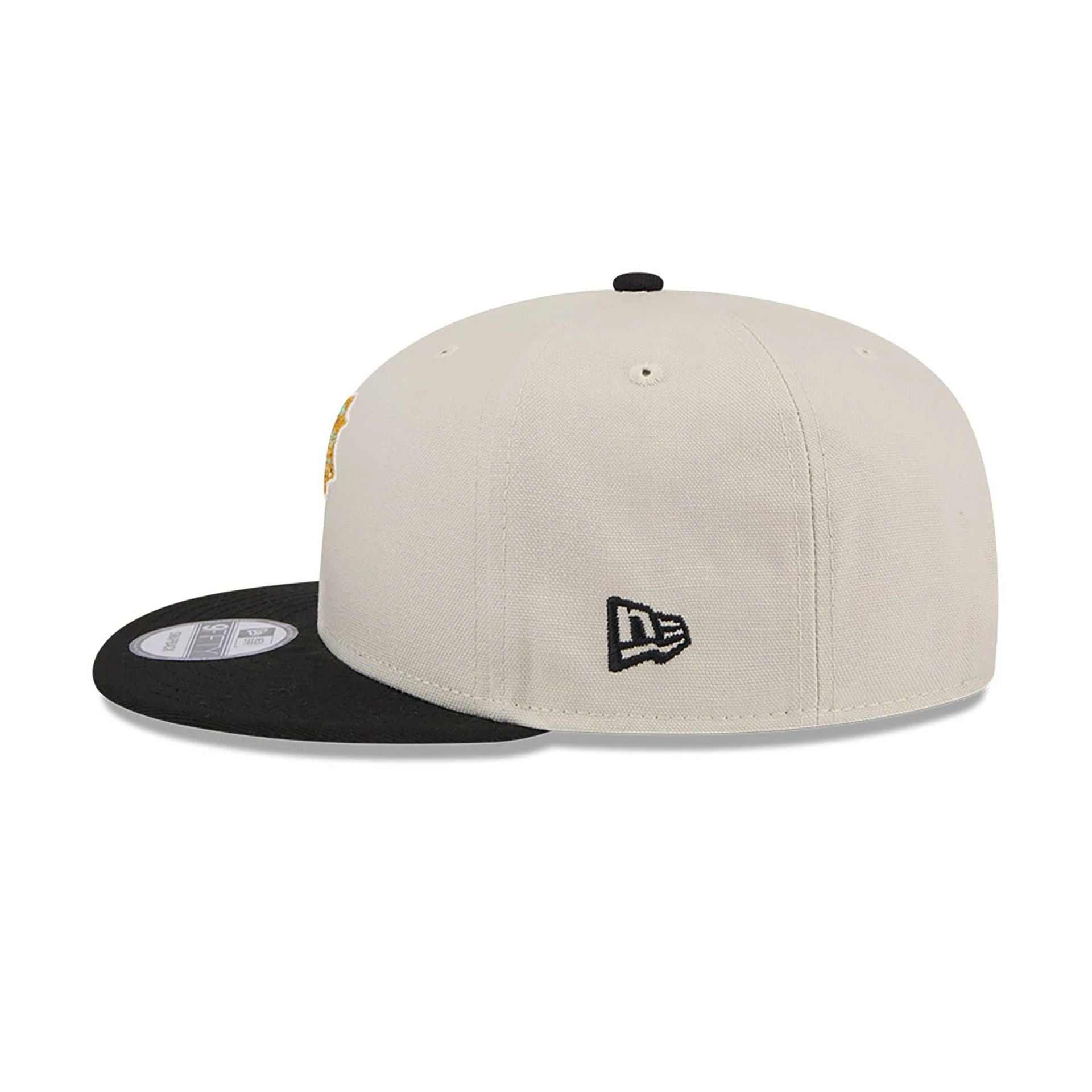 This is a Pittsburgh Pirates Floral Fill Light Beige 9FIFTY Snapback Cap 7