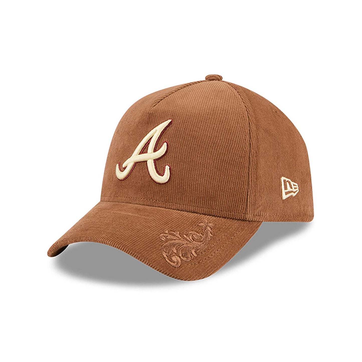 This is a Atlanta Braves Ornamental Cord Brown 9FORTY A-Frame Adjustable Cap 6