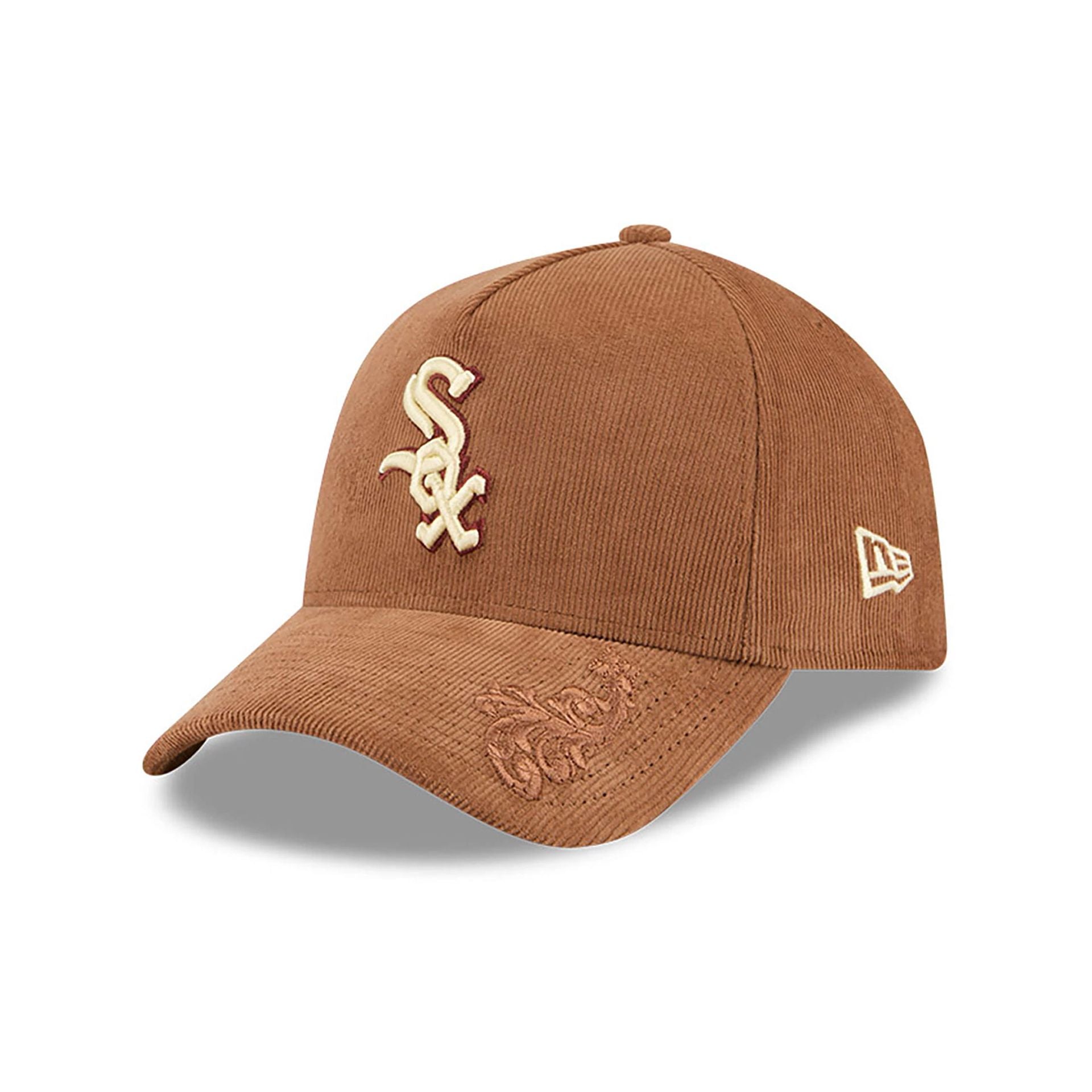 This is a Chicago White Sox Ornamental Cord Brown 9FORTY A-Frame Adjustable Cap 1